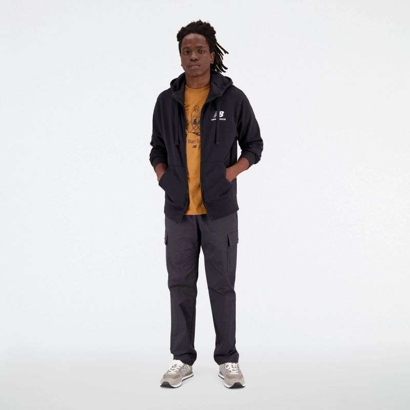 New Balance Essentials Stacked Logo Fren BK M MJ31536BK sweatshirt