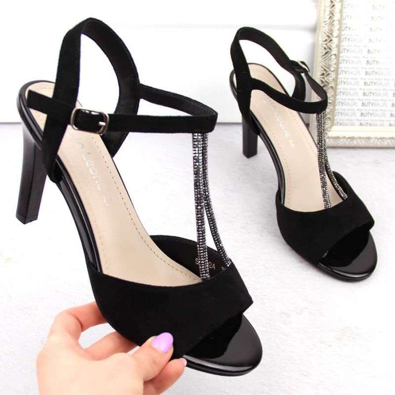 Sergio Leone W SK438 suede sandals, black