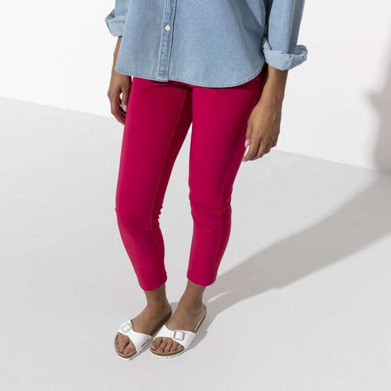 Birkenstock Madrid Birko-Flor White Women's Slides Regular Wide (0040731)