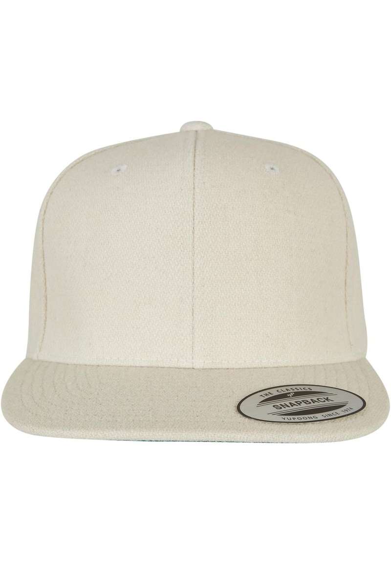 Melton Wool Snapback white one size