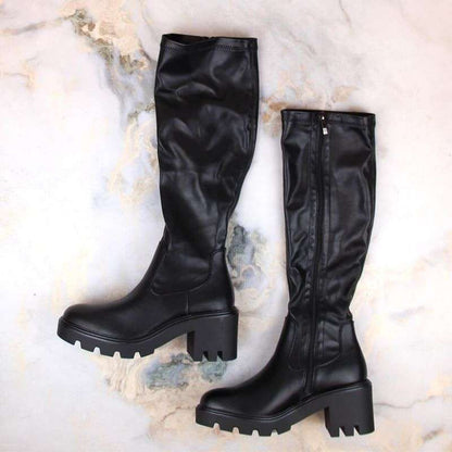 Potocki boots on a high heel and platform W SZ12267 WOL196