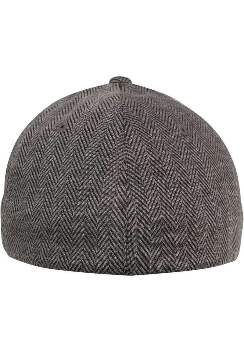 Heringbone Melange Flexfit black/h.grey S/M