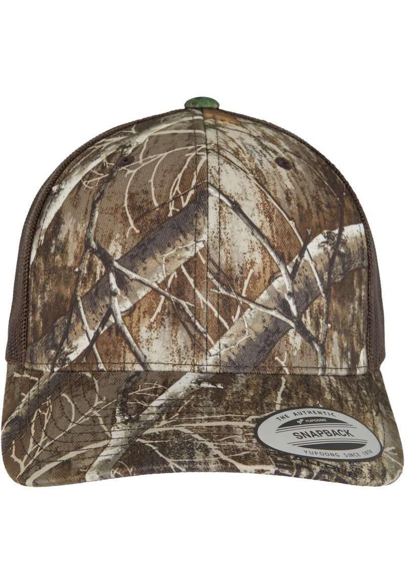 YP Classcis RealTree Camo Retro Trucker Cap edge one size