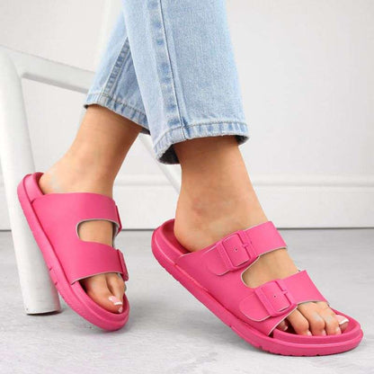 Big Star W INT2004E foam flip-flops with buckles, fuchsia