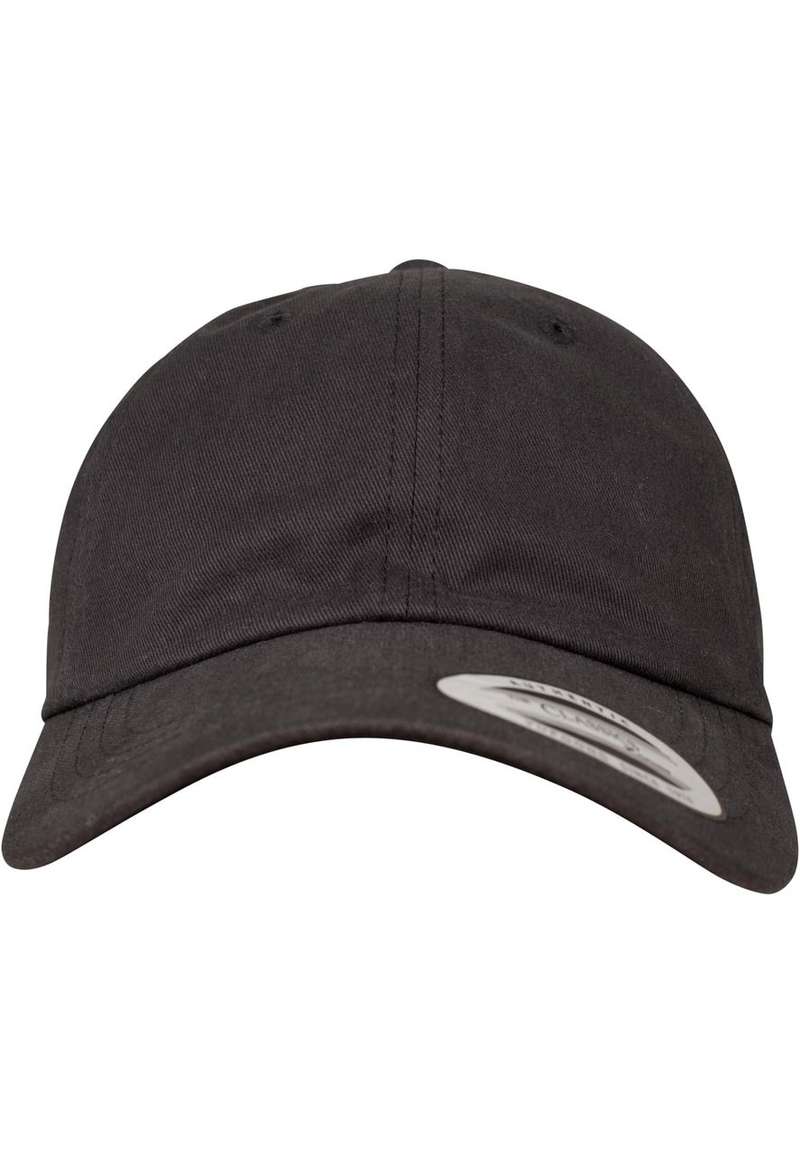 Peached Cotton Twill Dad Cap black one size
