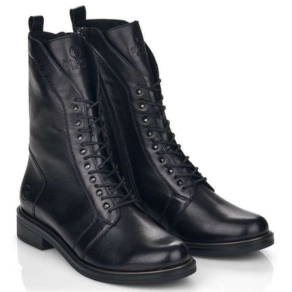 Comfortable, insulated leather boots Remonte W RKR630, black