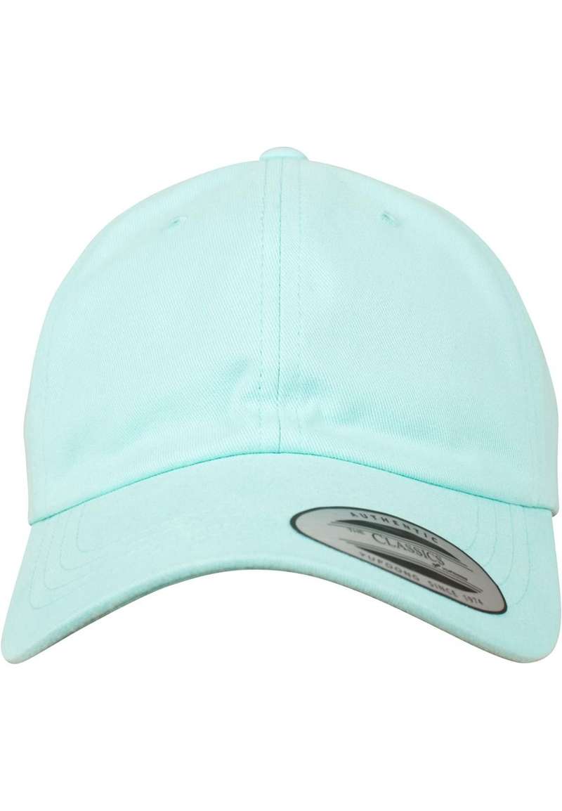 Peached Cotton Twill Dad Cap diamond blue one size