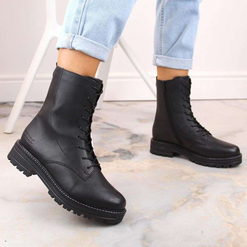 Comfortable insulated leather boots Remonte W RKR622 black