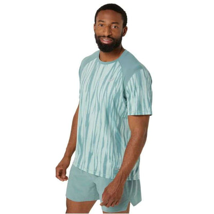 Asics Road All Over Print SS Top M 2011D092-300 T-shirt 