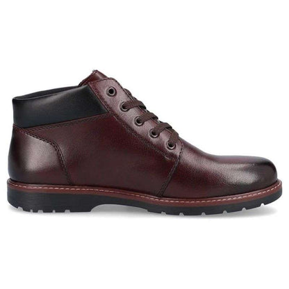 Comfortable leather boots insulated with wool Rieker M RKR625 brown