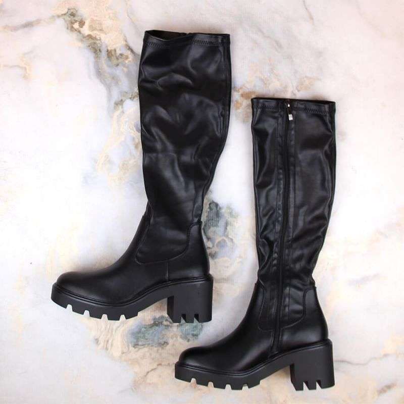 Potocki boots on a high heel and platform W SZ12267 WOL196