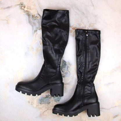 Potocki boots on a high heel and platform W SZ12267 WOL196