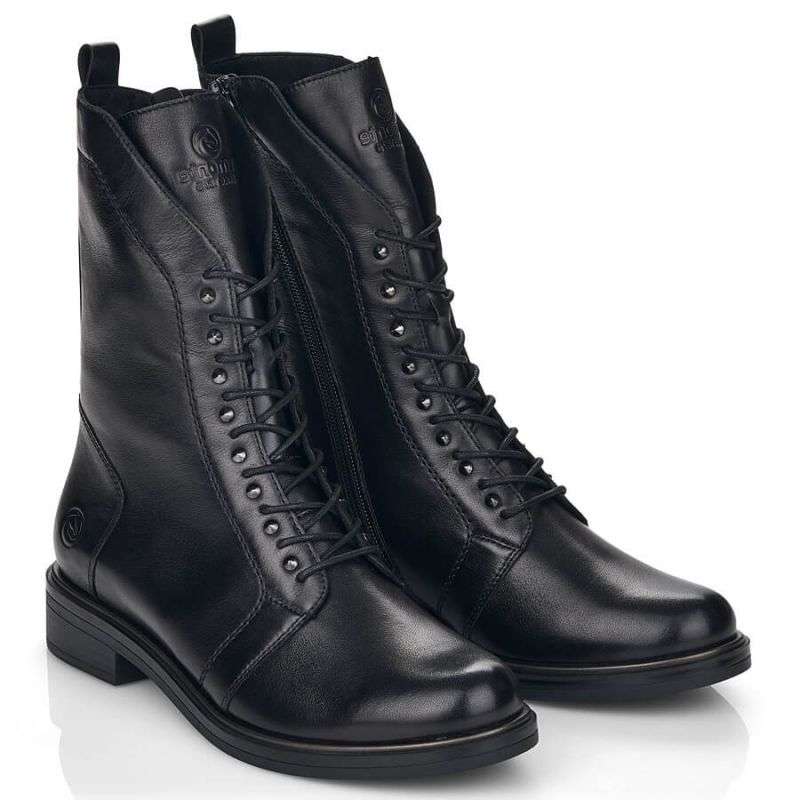 Comfortable, insulated leather boots Remonte W RKR630, black