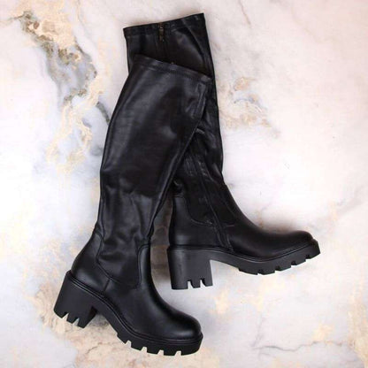 Potocki boots on a high heel and platform W SZ12267 WOL196