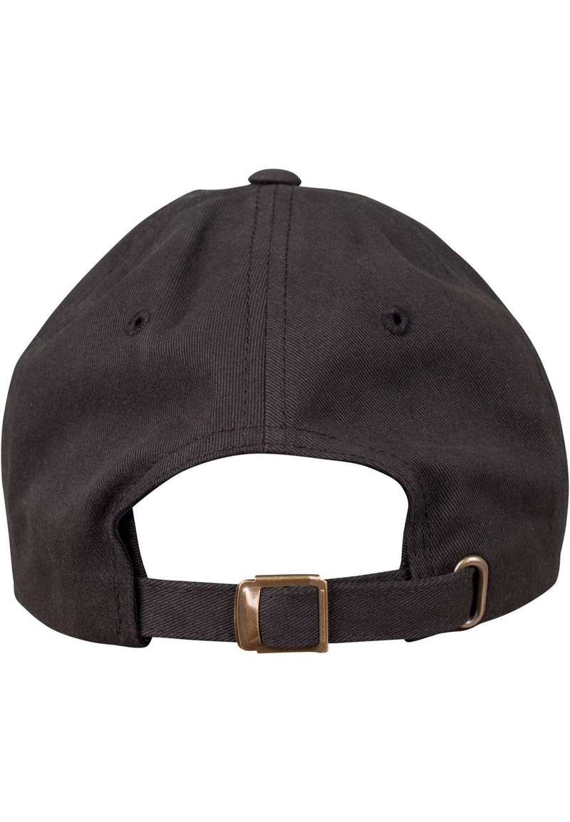 Peached Cotton Twill Dad Cap black one size