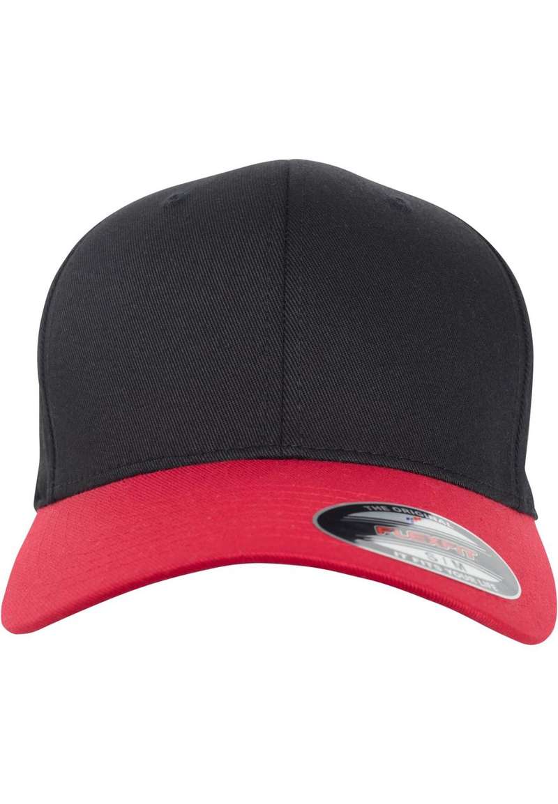 Flexfit Wooly Combed 2-Tone blk/red S/M