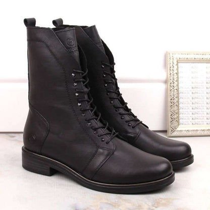 Comfortable, insulated leather boots Remonte W RKR630, black