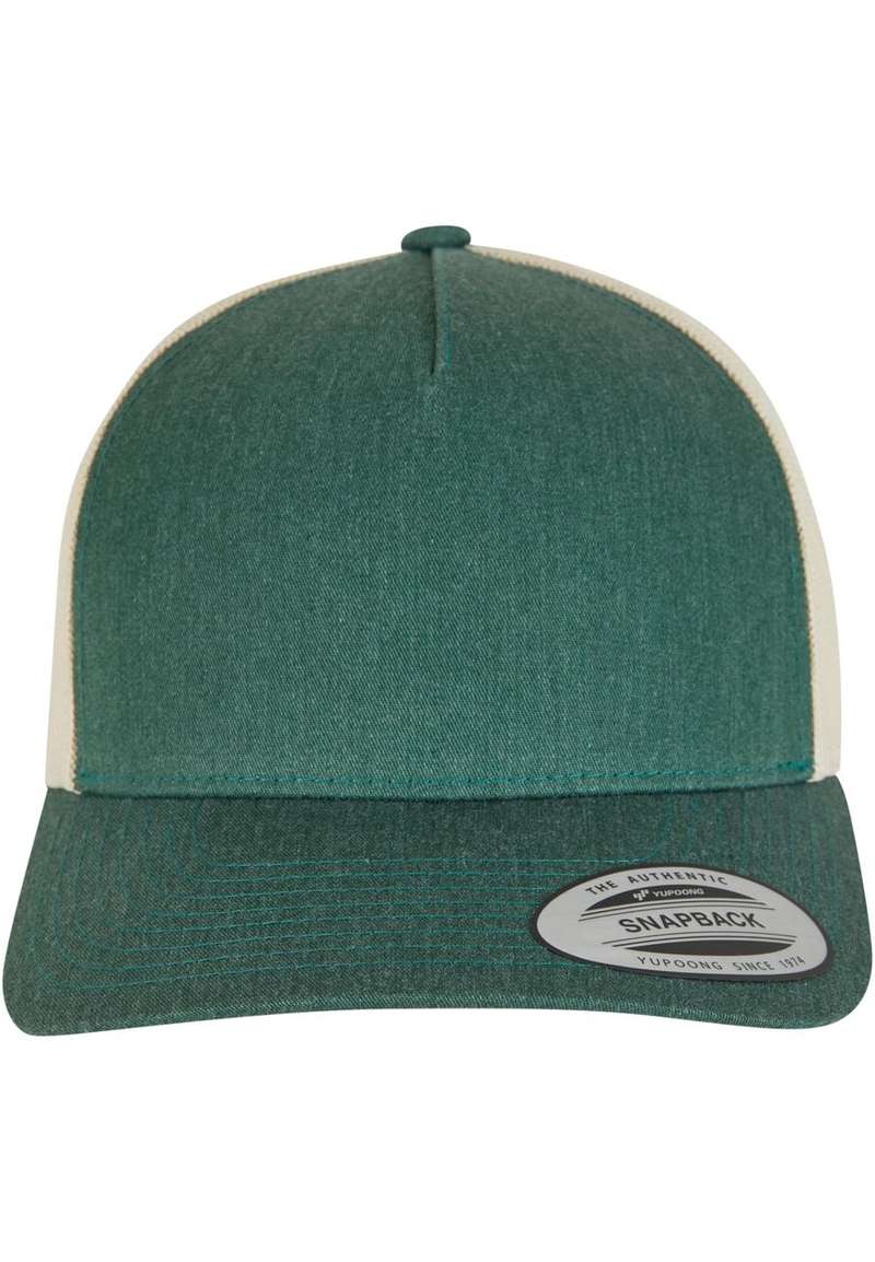 5-Panel Retro Trucker 2-Tone Cap green/beige one size