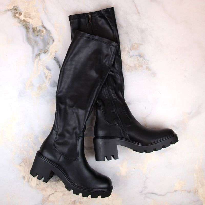 Potocki boots on a high heel and platform W SZ12267 WOL196