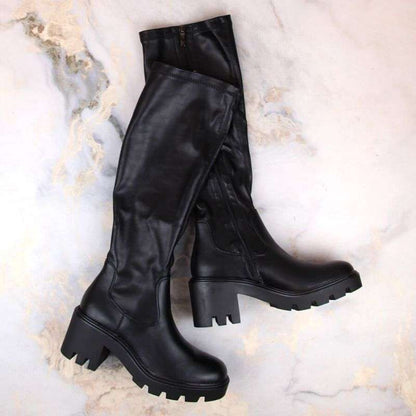 Potocki boots on a high heel and platform W SZ12267 WOL196