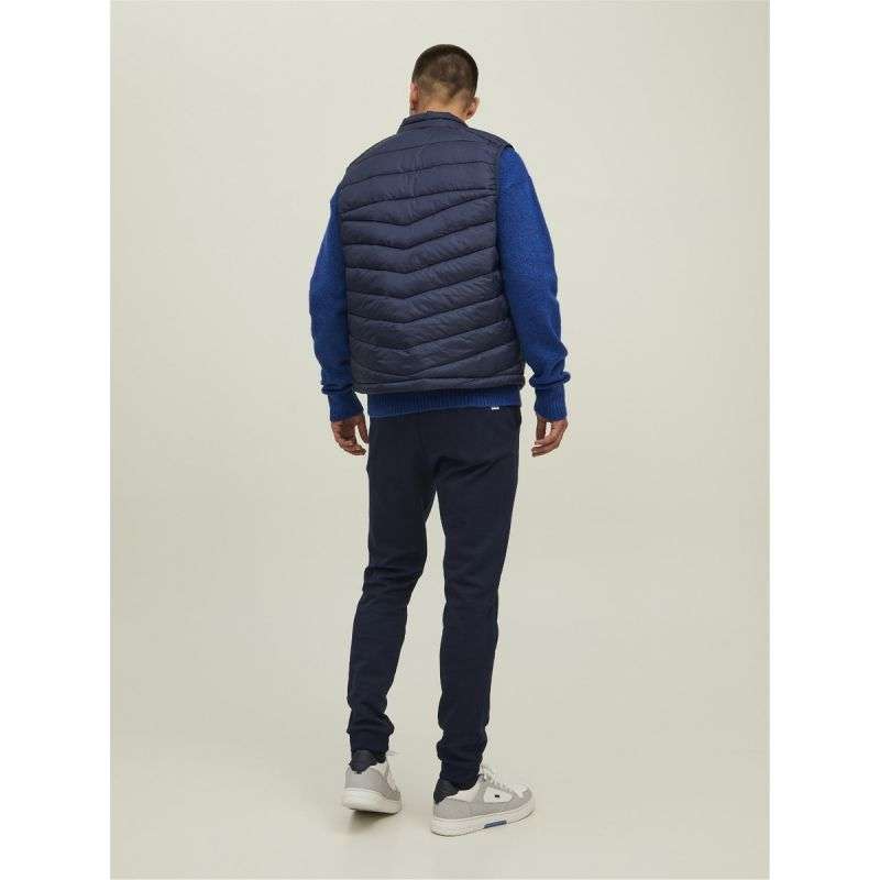 Jack &amp; Jones JJHero Bodywarmer Collar vest 12211790 Navy Blazer/Contrast