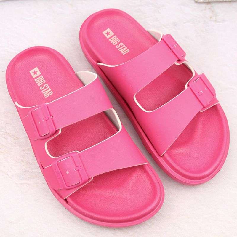 Big Star W INT2004E foam flip-flops with buckles, fuchsia