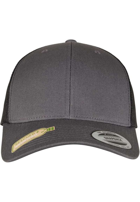 YP CLASSICS RECYCLED RETRO TRUCKER CAP 2-TONE charcoal/black one size