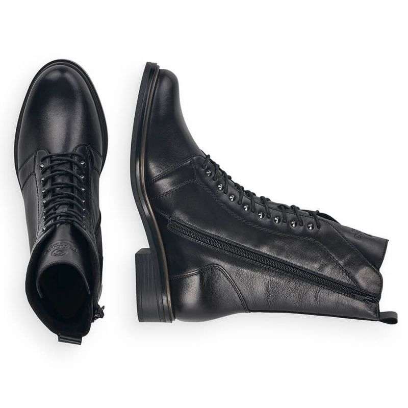Comfortable, insulated leather boots Remonte W RKR630, black