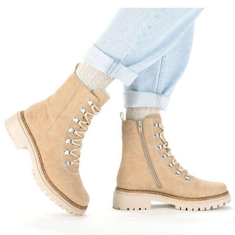 Rieker W RKR721 insulated work trousers beige