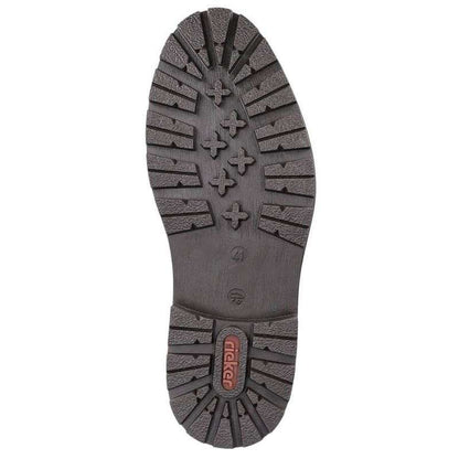 Leather boots insulated with wool Rieker M RKR296A black