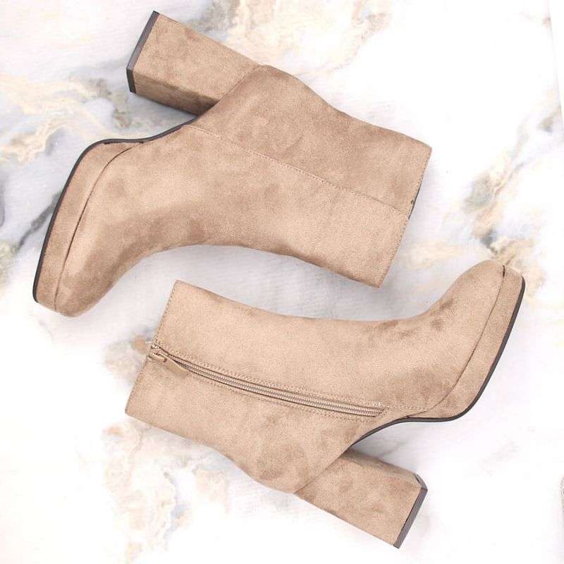 Suede ankle boots Jezzi W JEZ411B, beige
