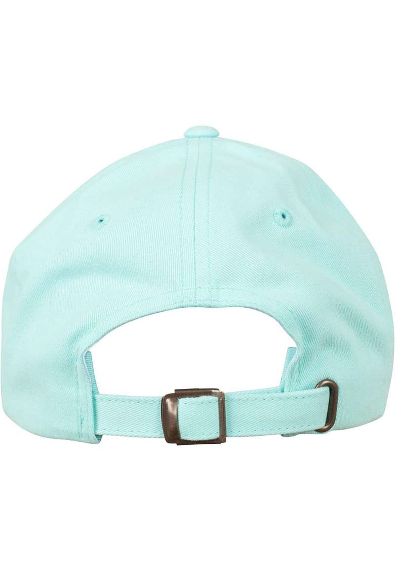 Peached Cotton Twill Dad Cap diamond blue one size